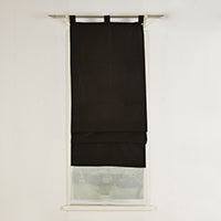 Doppel Raffrollo Palma Microsatin matt Voile Faltgardinen Faltrollo Schlaufenrollo mit Universalgardinenband 20410 Raffrollo Img36996 | gerdinenbox.com