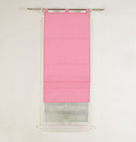 Doppel Raffrollo Palma Microsatin matt Voile Faltgardinen Faltrollo Schlaufenrollo mit Universalgardinenband 20410 Raffrollo Img37001 | gerdinenbox.com