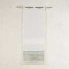 Doppel Raffrollo Palma Microsatin matt Voile Faltgardinen Faltrollo Schlaufenrollo mit Universalgardinenband 20410 Raffrollo Img37003 | gerdinenbox.com