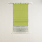 Doppel Raffrollo Palma Microsatin matt Voile Faltgardinen Faltrollo Schlaufenrollo mit Universalgardinenband 20410 Raffrollo Img37004 | gerdinenbox.com