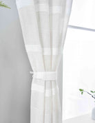 2er Set Halbtransparente Gardine mit Ösen HxB 245x140 cm Natur Meliert »Halle« Chenille Leinenbindung Lichtdurchlässig Halbtransparent 202480-2 Gardinenschal Img6440_0928d3b1-69fa-4c24-8ede-29b17ab47da1 | gerdinenbox.com