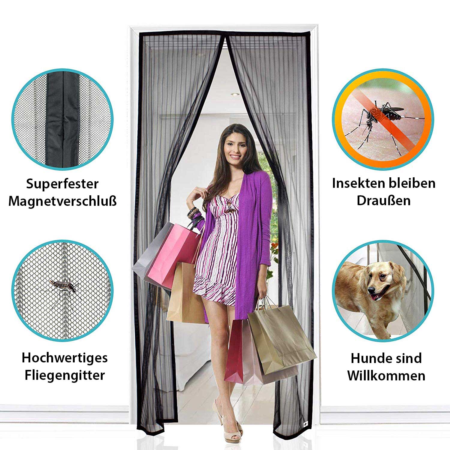 Magnet Tür Fliegengitter Insektenschutz HxB 210x90 cm Schwarz Ideal für Balkontür Kellertür Terassentür Einfache Klebemontage Haustiergeeignet Kinderfreundlich 20190724 Outdoor Produkte Magnet_Tur_Fliegengitter_Insektenschutz_HxB_210x90_cm_Schwarz_Ideal_fur_Balkontur_Kellertur_Terassentur_Einfache_Klebemontage_Haustiergeeignet_Kinderfreundlich_20190724_-_Gardinenbox. | gerdinenbox.com