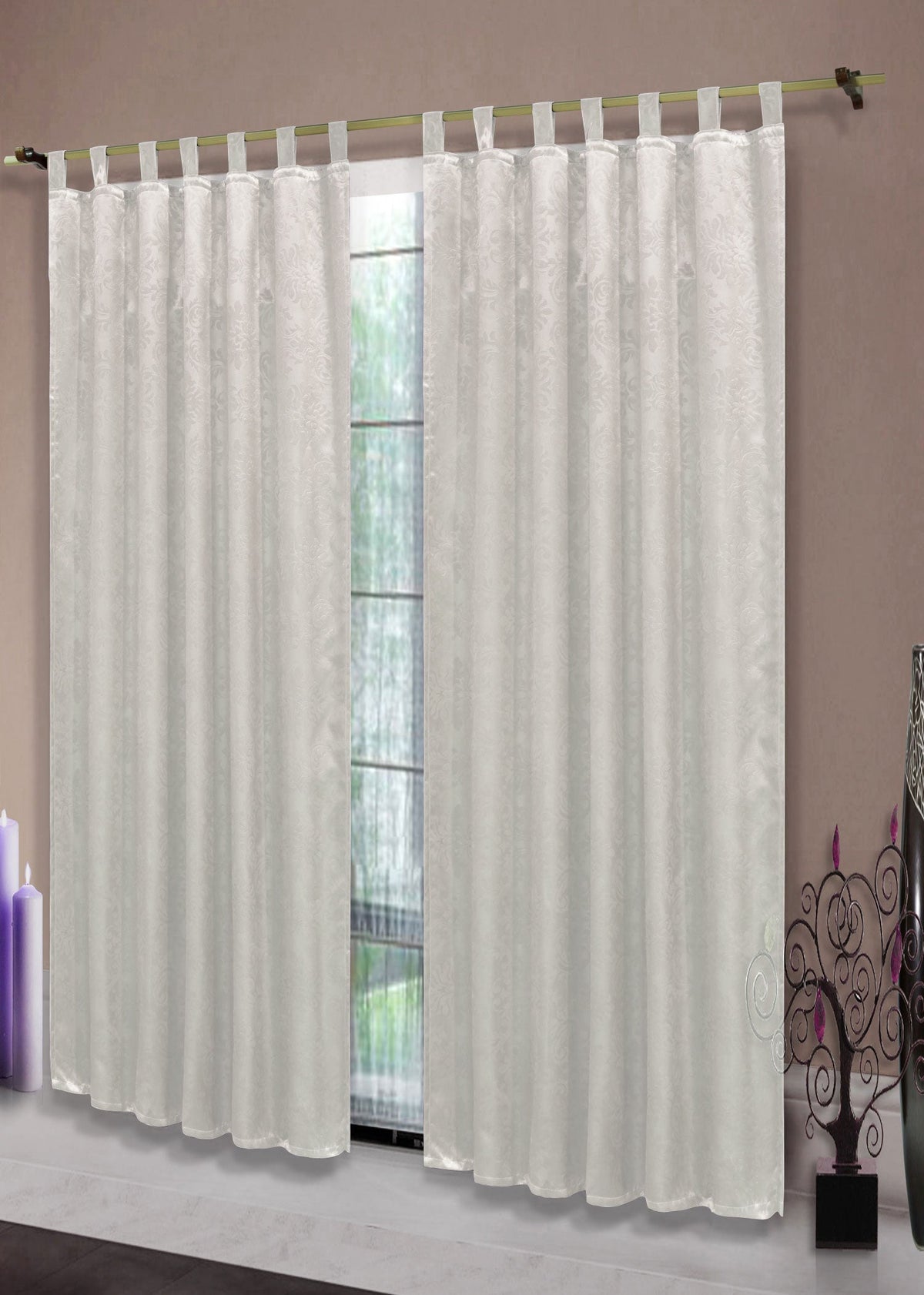 Satin Emboss / Reliefprägung bemustert Vorhang Gardine Barock -20380- Blickdicht zum Verdunkeln mit Schlaufen und eingenähtem Kräuselband, (Höhe x Breite in cm) 20380 Weiß Vorhang Satin_Emboss_-_Reliefpragung_bemustert_Vorhang_Gardine_Barock_-20380-_Blickdicht_zum_Verdunkeln_mit_Schlaufen_und_eingenahtem_Krauselband_Hohe_x_Breite_in_cm_20380_-_Gardinenbox._ea9a6313-aa0a-4c15-93d4-7c78811ff9c2 | gerdinenbox.com