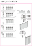 Vorhang Schal blickdicht verdeckte Schlaufen Universalband Digitaldruck (Höhe x Breite cm) 204902 Vorhang Set schlaufenband_anleitung_11 | gerdinenbox.com